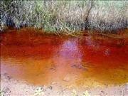 Typical colour of a river polluted with AMD